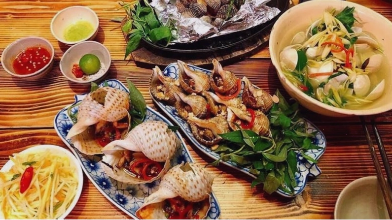 Hải sản tươi ngon tại nhà hàng Hoa Hoa Quy Nhơn