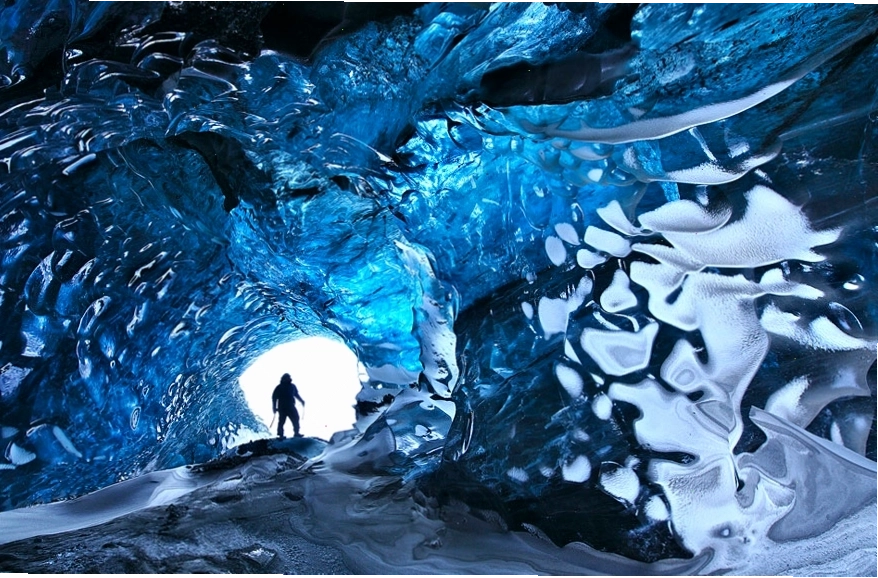 Hang động băng tại sông băng Vatnajokull, Iceland
