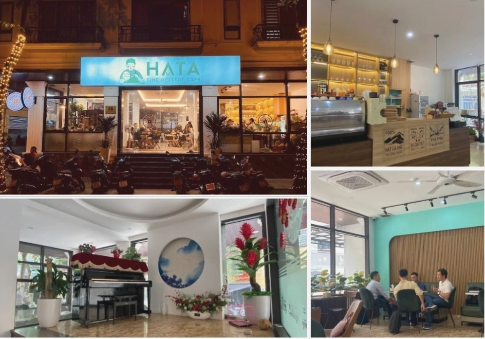 HATA Dessert Cafe với không gian rộng rãi và góc check-in siêu đẹp trên sân khấu