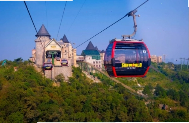 Hệ thống cáp treo Bà Nà Hills với nhiều kỷ lục thế giới