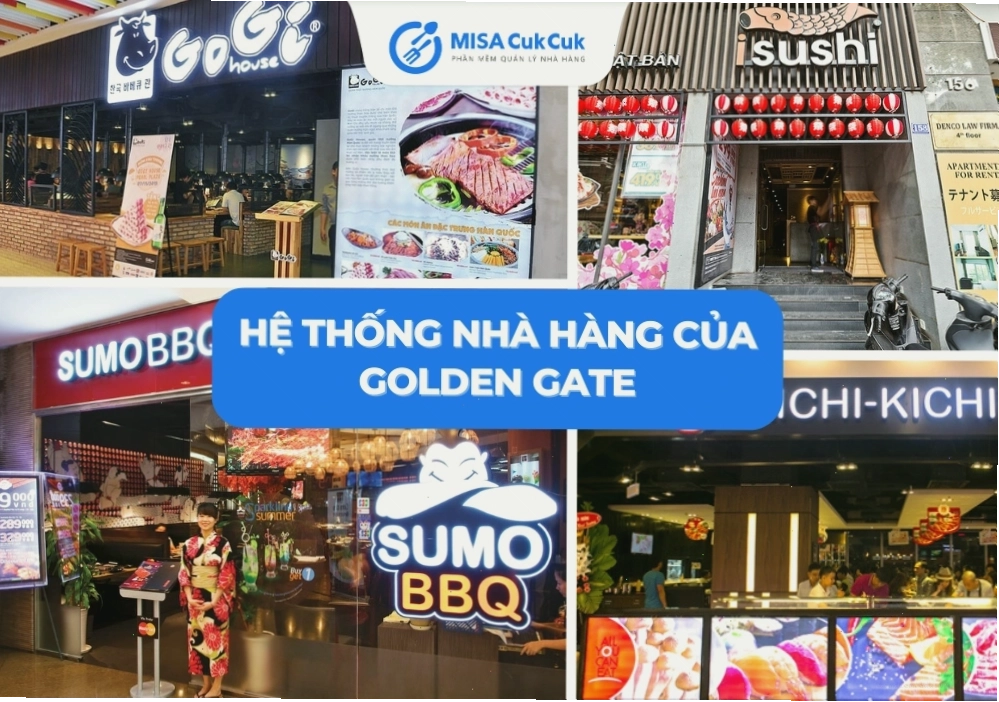 Hệ thống nhà hàng đa dạng của Golden Gate
