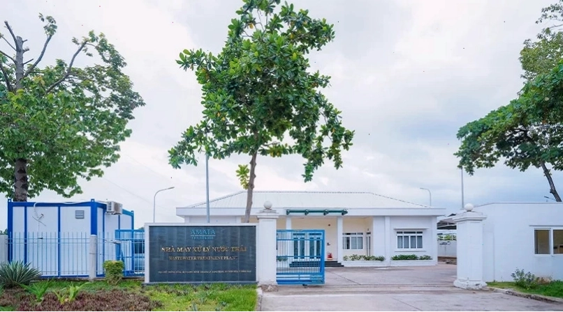 Hệ thống xử lý nước thải tại KCN Amata