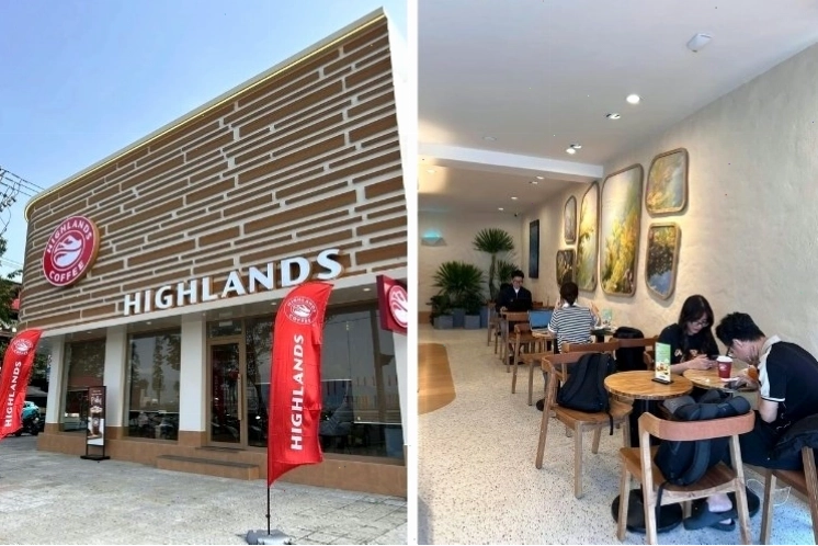 Highlands Coffee - Thương hiệu quen thuộc với không gian thoải mái