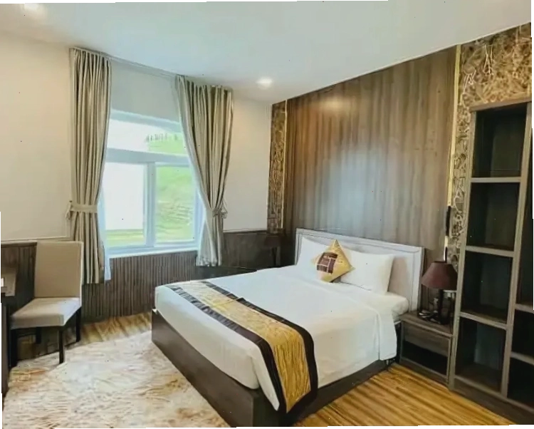 Hình ảnh minh họa không gian villa với hồ bơi và sân vườn