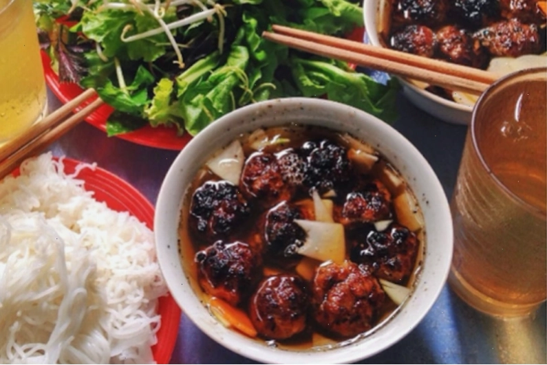 Hình ảnh món bún chả hấp dẫn