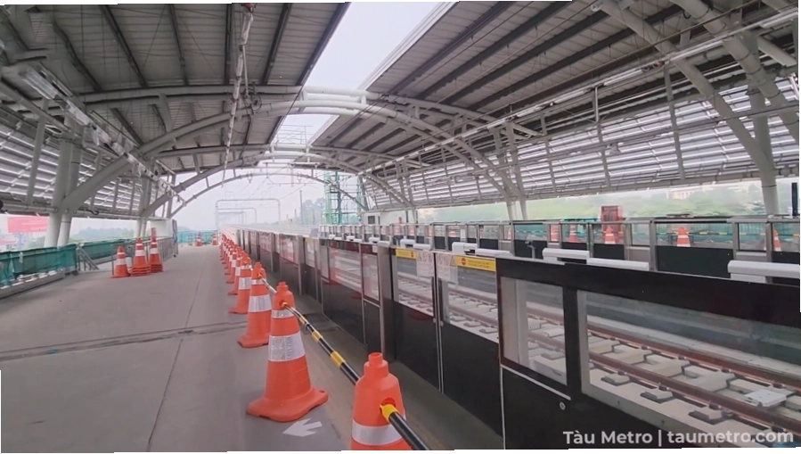 Hình ảnh thực tế ga Metro Bến Xe Suối Tiên