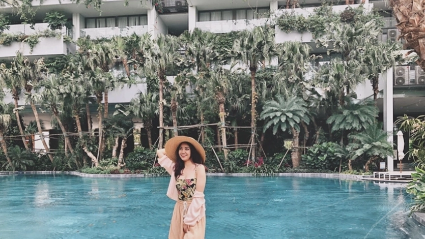 Hoạt động check in tại resort Flamingo Đại Lải