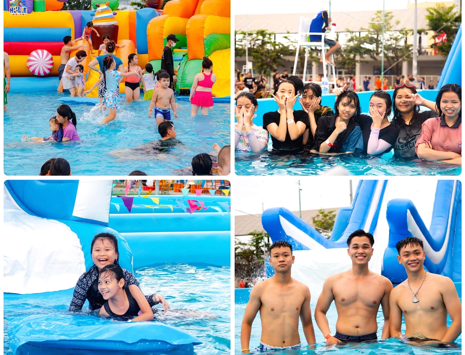 Hoạt động gia đình tại công viên nước Holie Đà Nẵng