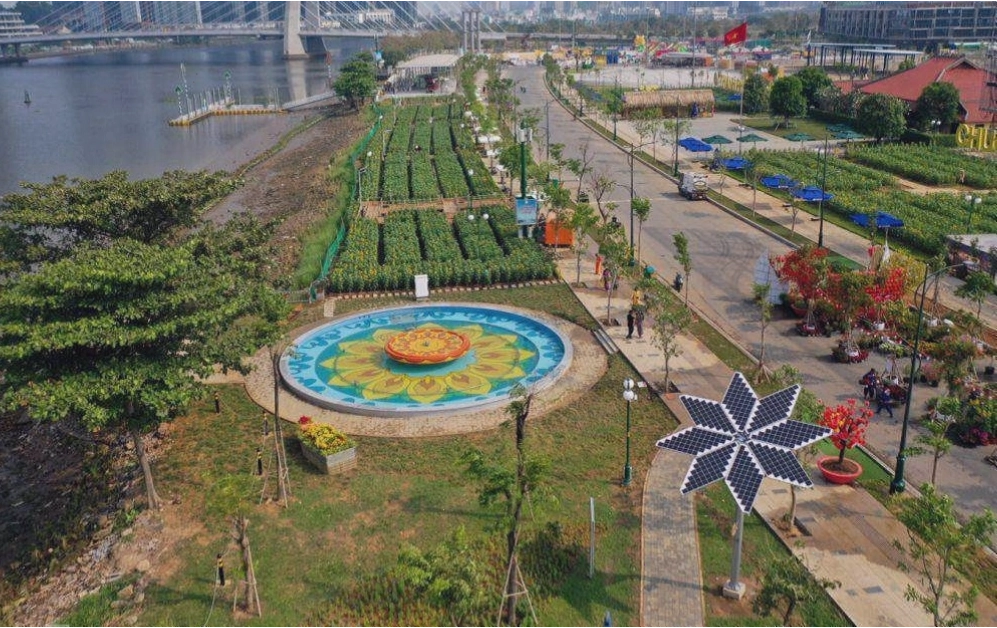 Hoạt động vui chơi tại công viên nóc hầm Thủ Thiêm
