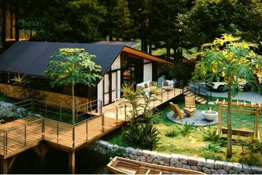 Homestay 2 tầng thiết kế ấn tượng, thu hút khách du lịch