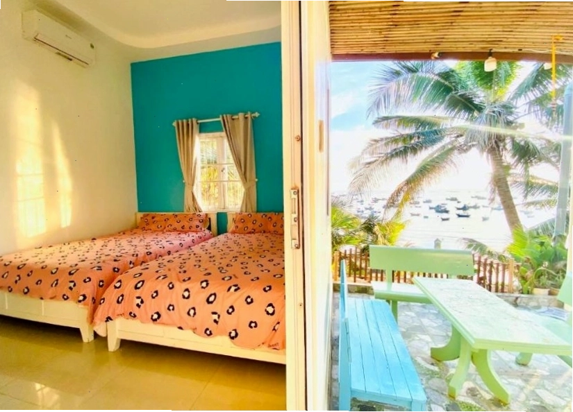 Homestay BONO Coffee & Tea Mũi Né với không gian sân vườn rộng rãi