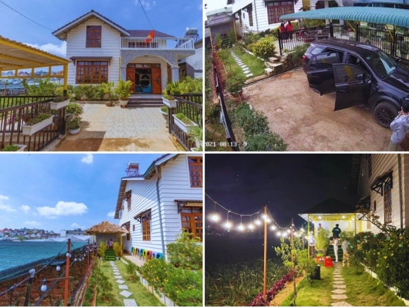 Homestay Cao Thắng Đà Lạt với không gian sân vườn thoáng đãng