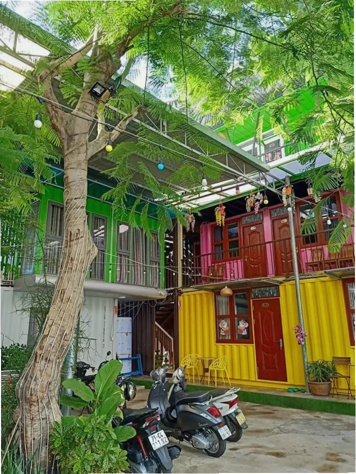 Homestay container Vũng Tàu với gam màu trẻ trung năng động
