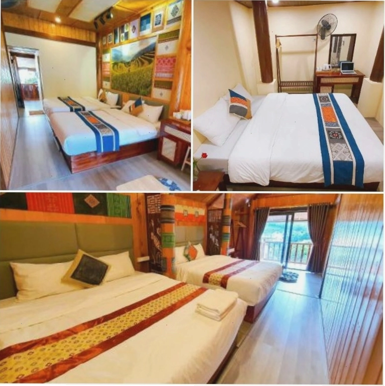 Homestay Đồng Văn nhìn ra toàn cảnh núi đá hùng vĩ