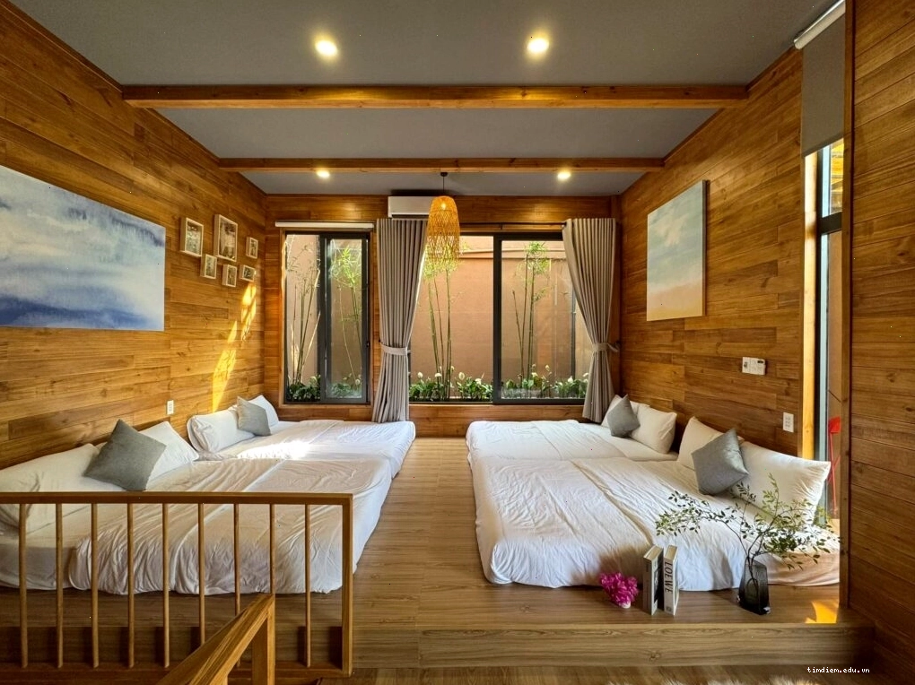 Homestay Hồ Tràm cho thuê nguyên căn với nhiều cây xanh và không gian thoáng đãng