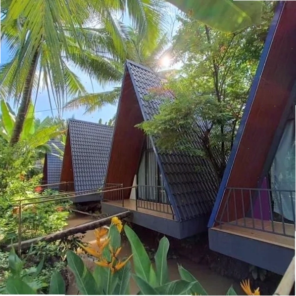 Homestay Nam Hàm Luông với không gian thoáng đãng
