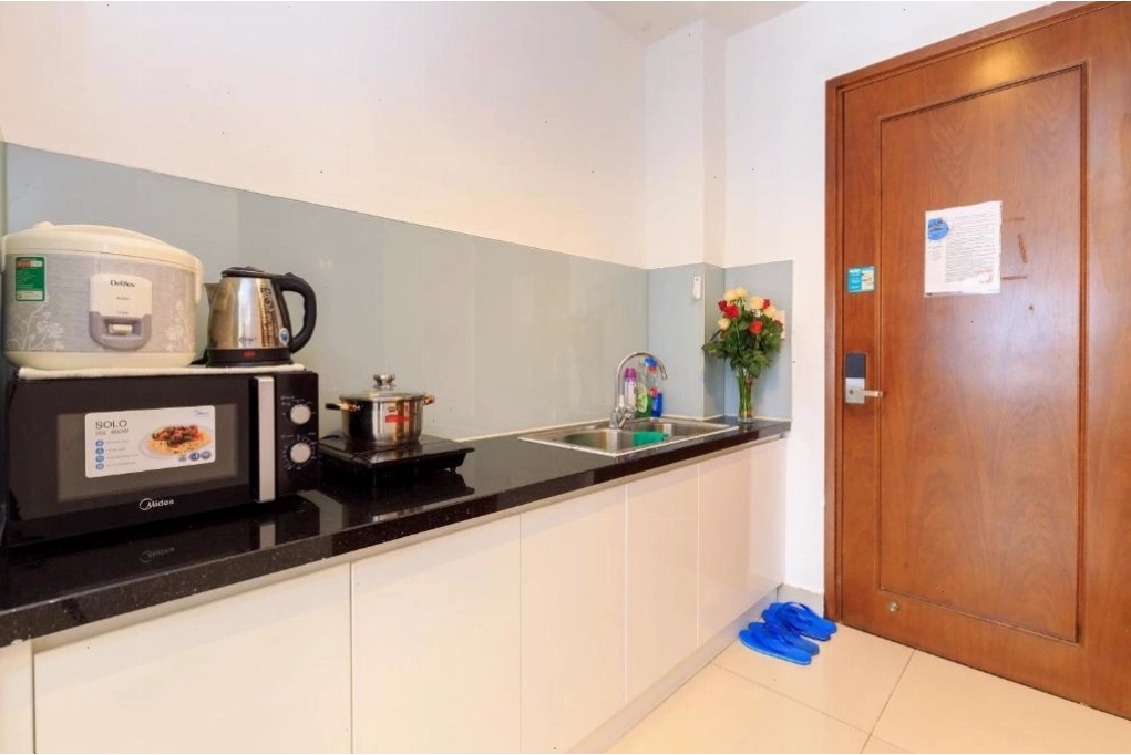 Homestay với không gian phòng khách chung rộng rãi