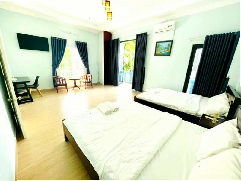 Homestay Vũng Tàu với không gian phòng ngủ ấm cúng, đón nắng tốt