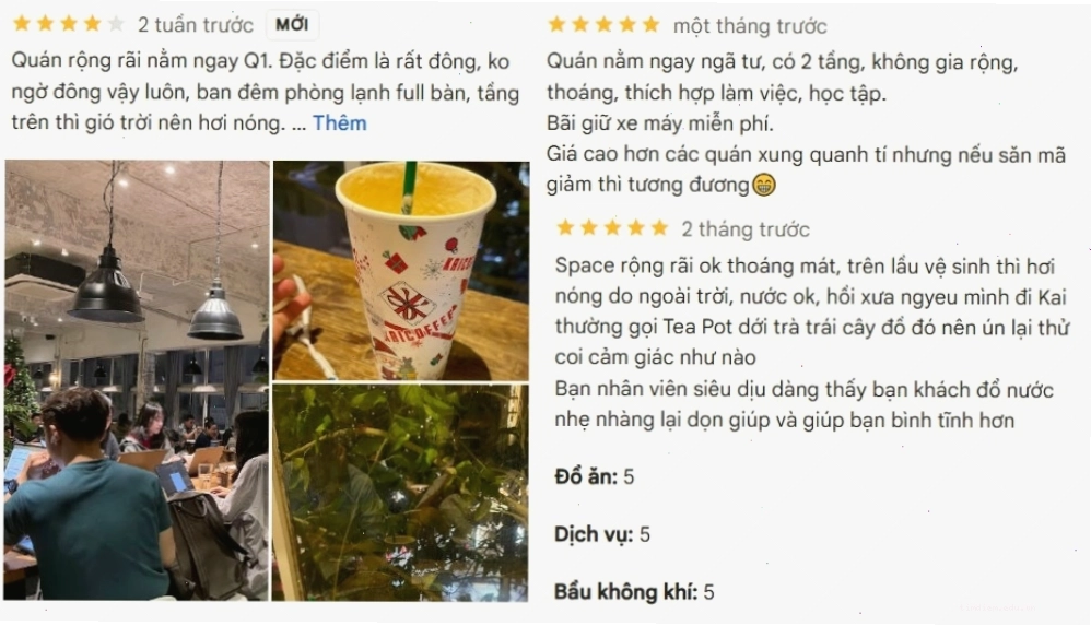 Kai Coffee nhận nhiều đánh giá tích cực từ khách hàng