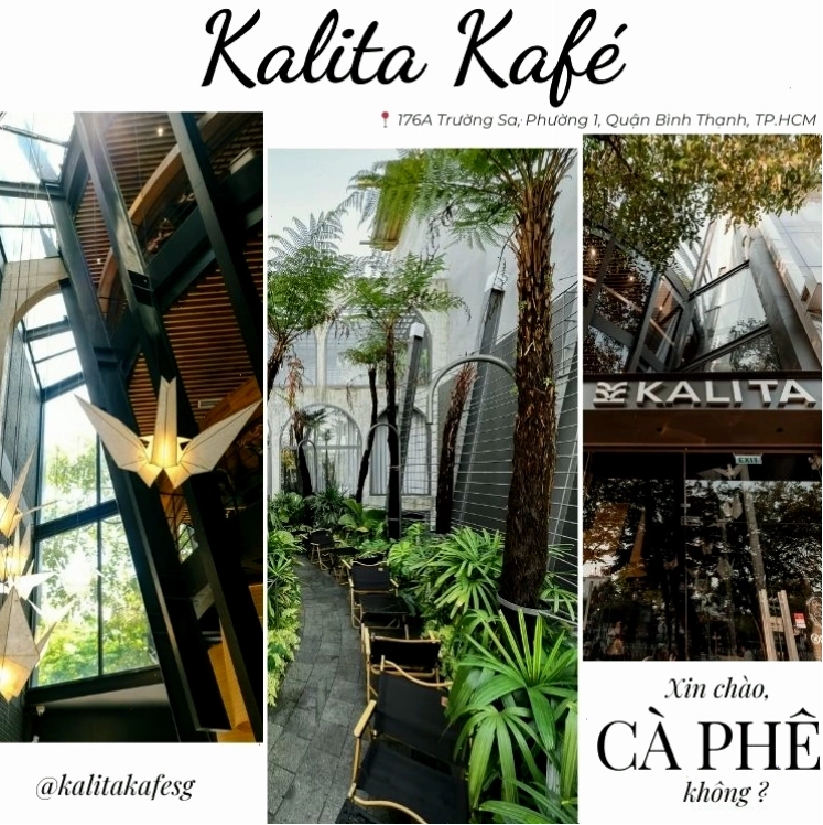 Kalita Kafé - Quán cafe sân vườn Bình Thạnh với thiết kế tinh tế