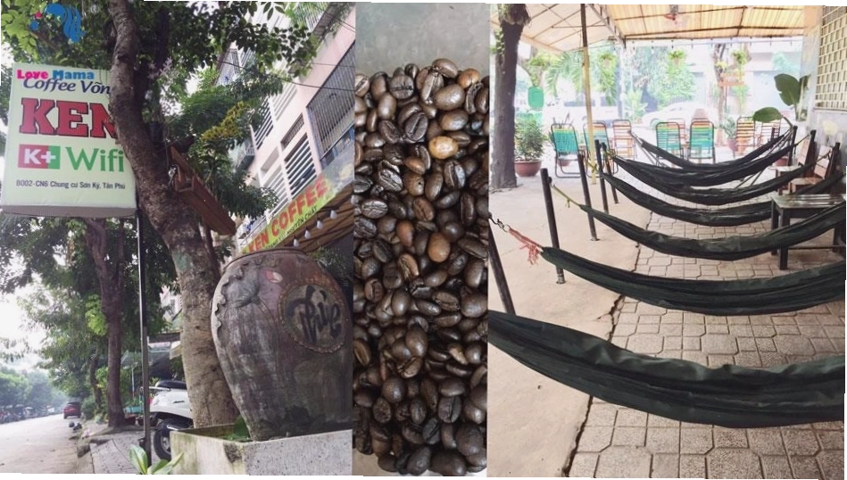 Ken Coffee, quán cafe võng Tân Phú với màn chiếu bóng đá