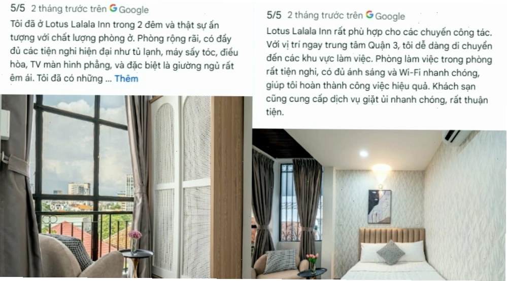 Khách thích sự yên tĩnh và vị trí thuận tiện, dễ dàng di chuyển đến trung tâm