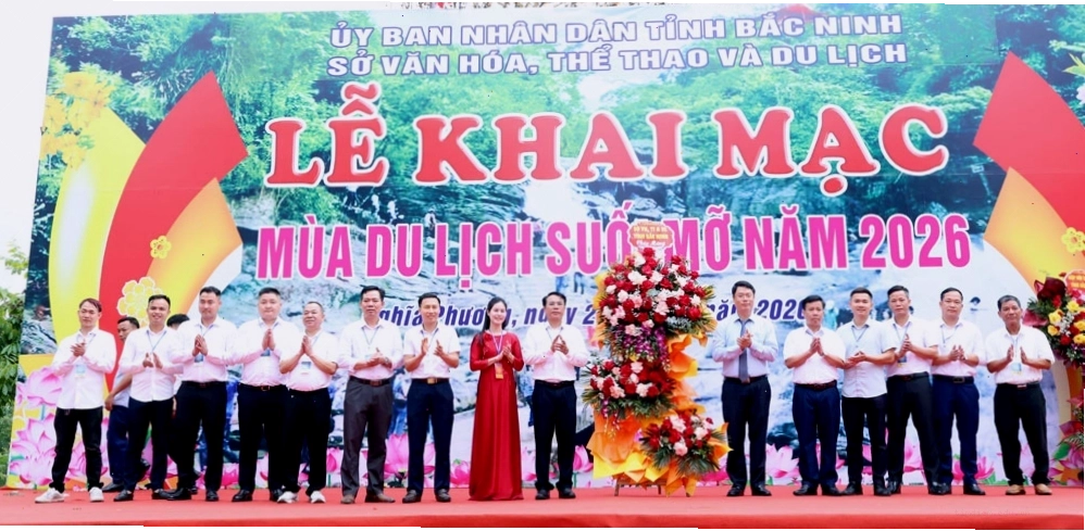 Khai mạc Mùa du lịch Suối Mỡ năm 2026 thành công tốt đẹp