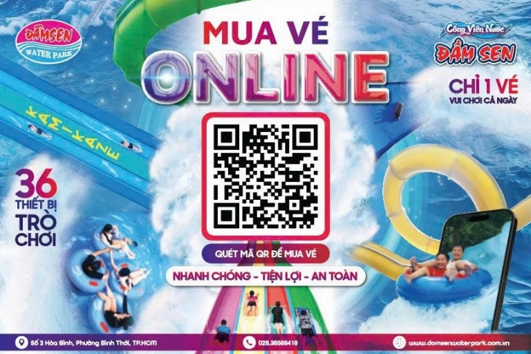Khám phá Công viên Nước Đầm Sen qua 56 hình ảnh sống động mùa hè 2026