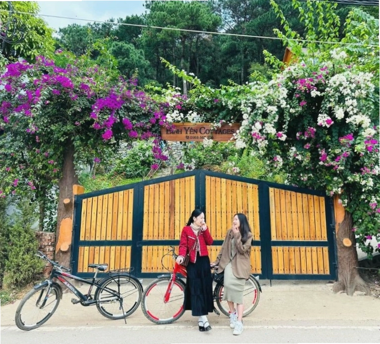 Không gian ấm áp, thư giãn tại homestay Bình Yên Cottages Hồ Đồng Đò