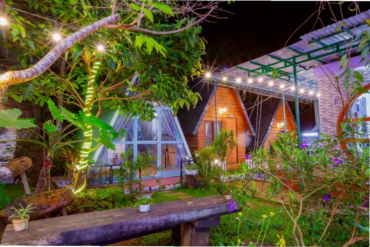 Không gian ấm cúng tại Người Măng Đen Homestay
