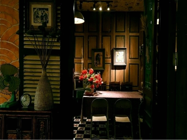 Không gian ấm cúng tại Vuông Tròn Cafe