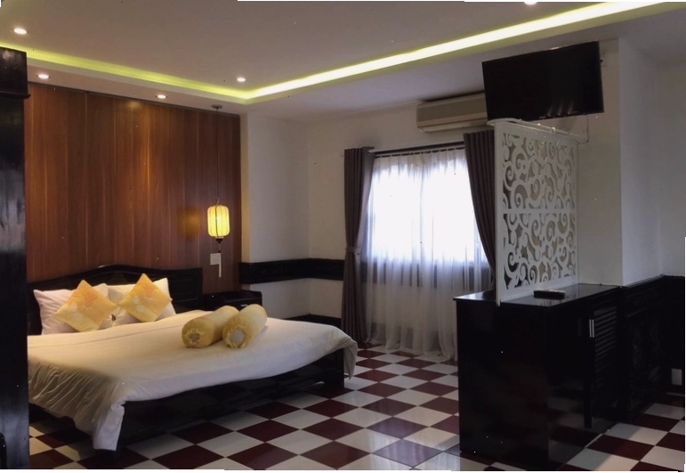 Không gian bên trong phòng Deluxe Gia đình tại Khách sạn Hải Yến