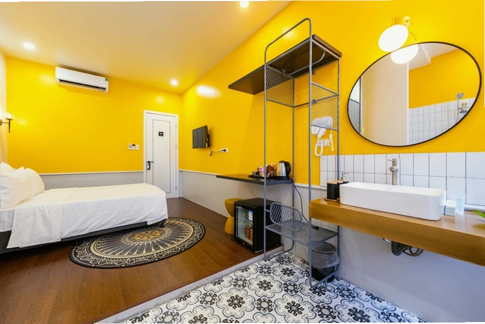 Không gian CICI Mini Hotel trẻ trung, hiện đại và đầy đủ tiện nghi