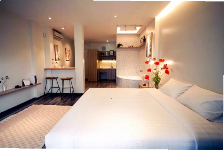 Không gian City House với thiết kế tối giản, gam màu pastel nhẹ nhàng và đầy đủ tiện nghi