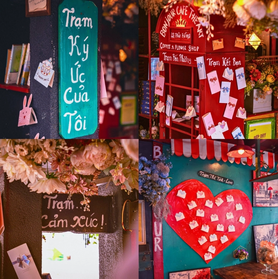 Không gian độc đáo và thu hút của Bonjour Cafe The Art