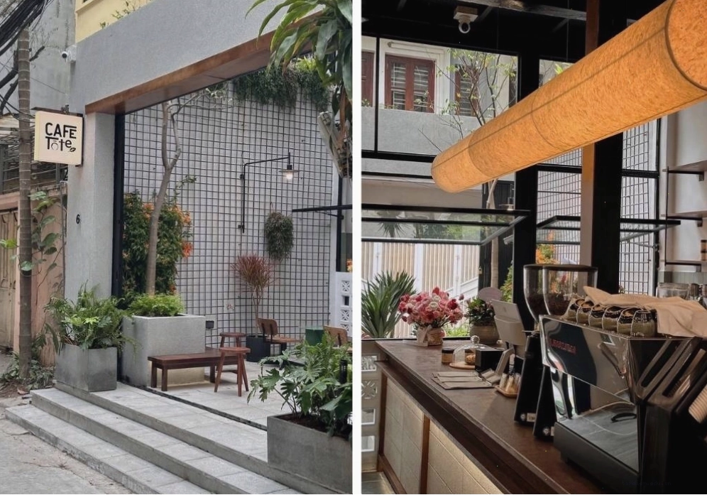Không gian đơn giản và tinh tế của quán cafe