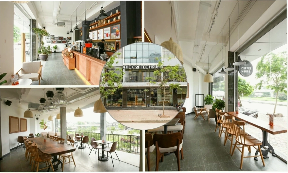 Không gian hai tầng thoáng đãng của The Coffee House Hồ Tùng Mậu