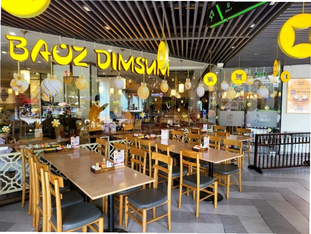 Không gian hiện đại và thoáng mát của nhà hàng Baoz Dimsum Quận 5