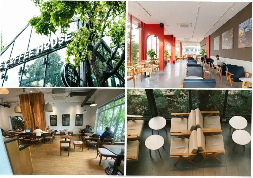 Không gian làm việc lý tưởng tại The Coffee House chi nhánh Nguyễn Khánh Toàn với nhiều ánh sáng tự nhiên