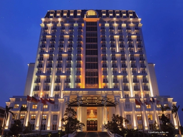 Không gian Lễ tân sang trọng của Khách sạn Indochine Palace