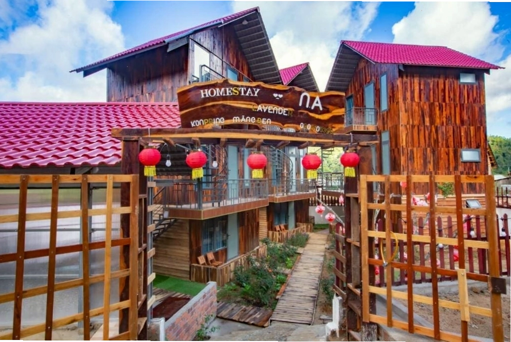 Không gian mộc mạc và xinh xắn của Sakura Homestay Măng Đen