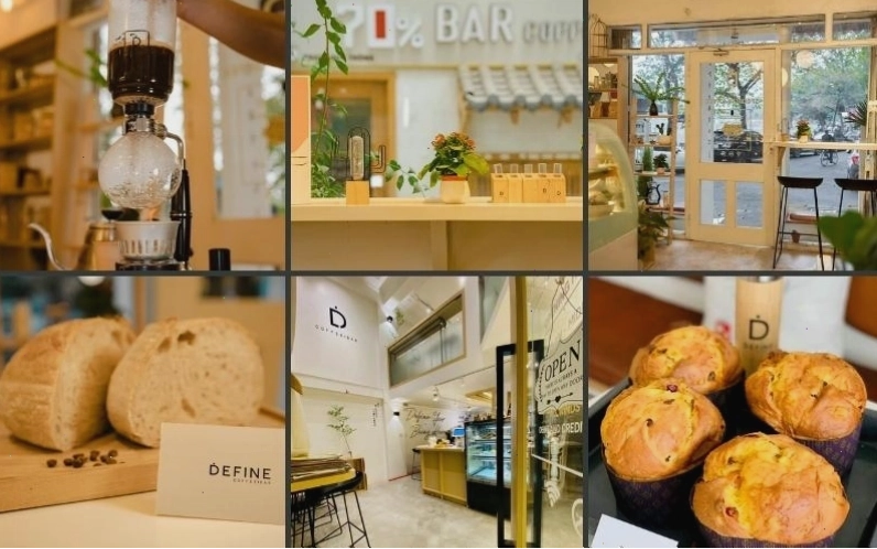 Không gian ngập tràn ánh sáng tại Define Coffee
