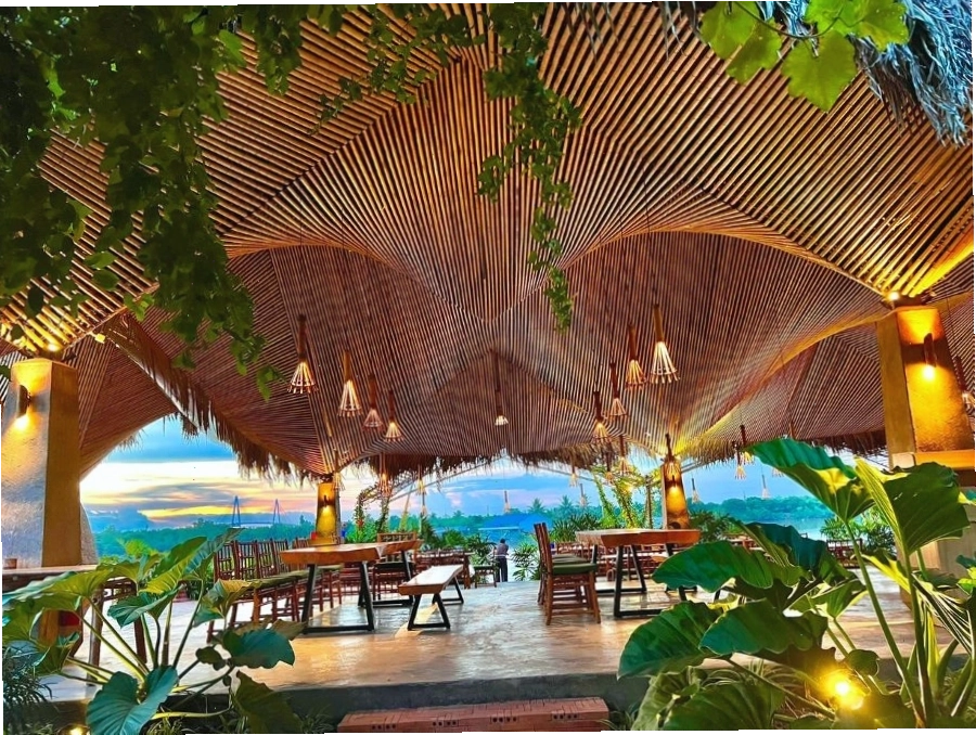 Không gian ngoài trời tại Lúa Nếp Bến Tre