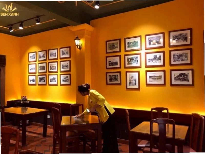 Không gian nhà hàng 1946 với phong cách thiết kế cổ xưa
