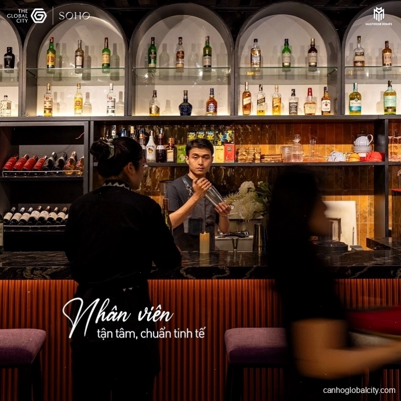 Không gian nhà hàng Kingscross Global City ấm cúng