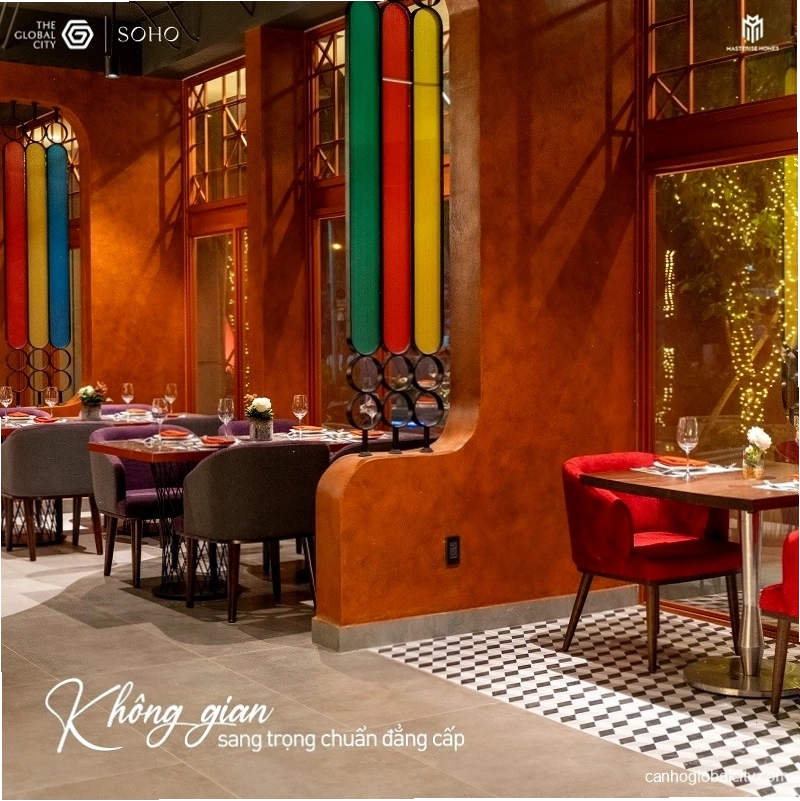 Không gian nhà hàng Kingscross Global City ấn tượng