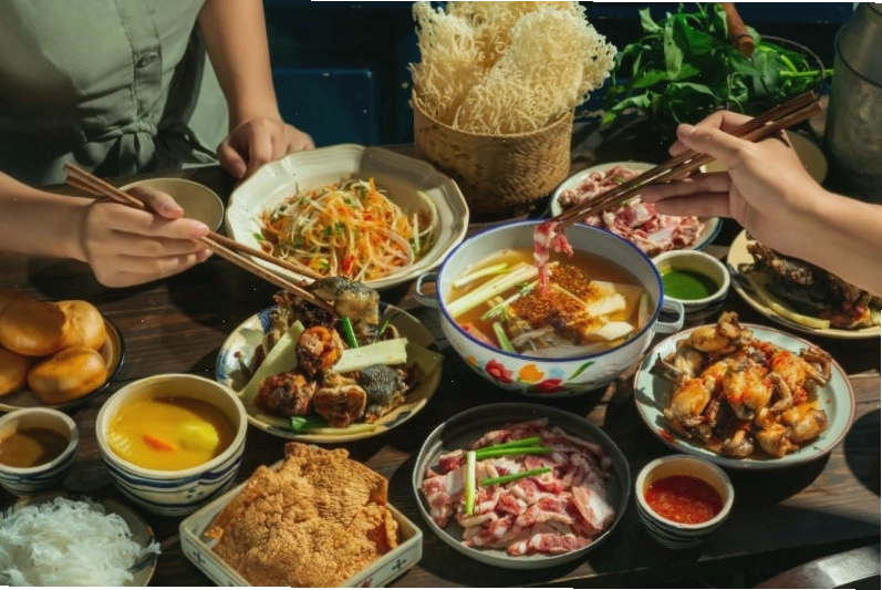 Không gian nhà hàng Vietnamese Cuisine Restaurant nhìn ra Hồ Gươm