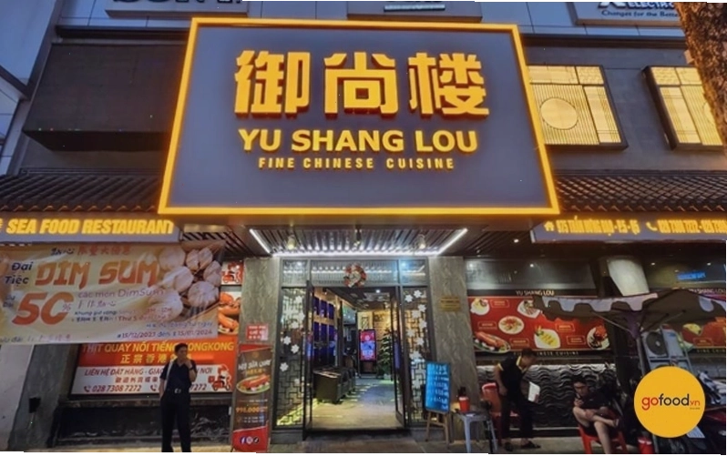 Không gian nhà hàng Yu Shang Lou sang trọng và hiện đại