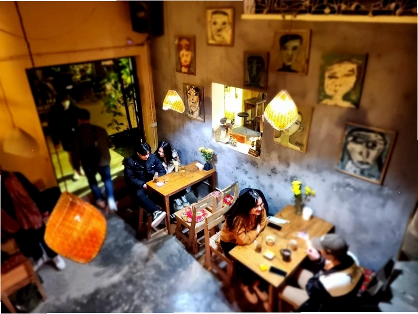 Không gian nhẹ nhàng, yên bình tại Xoan Cafe thu hút mọi người