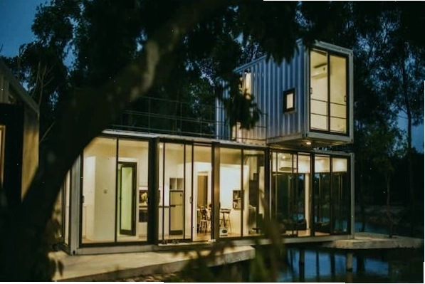 Không gian nội thất ấm cúng bên trong một container homestay
